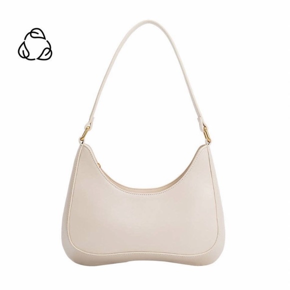 Melie Bianco Handbags - Yvonne Shoulder Bag | Beige | Melie Bianco